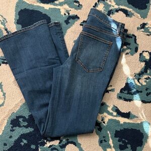 Ann Taylor Women's Straight Leg Jeans in Deep Blue